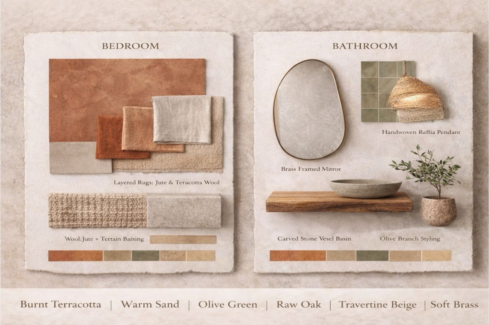 Bedroom & bathroom schemes