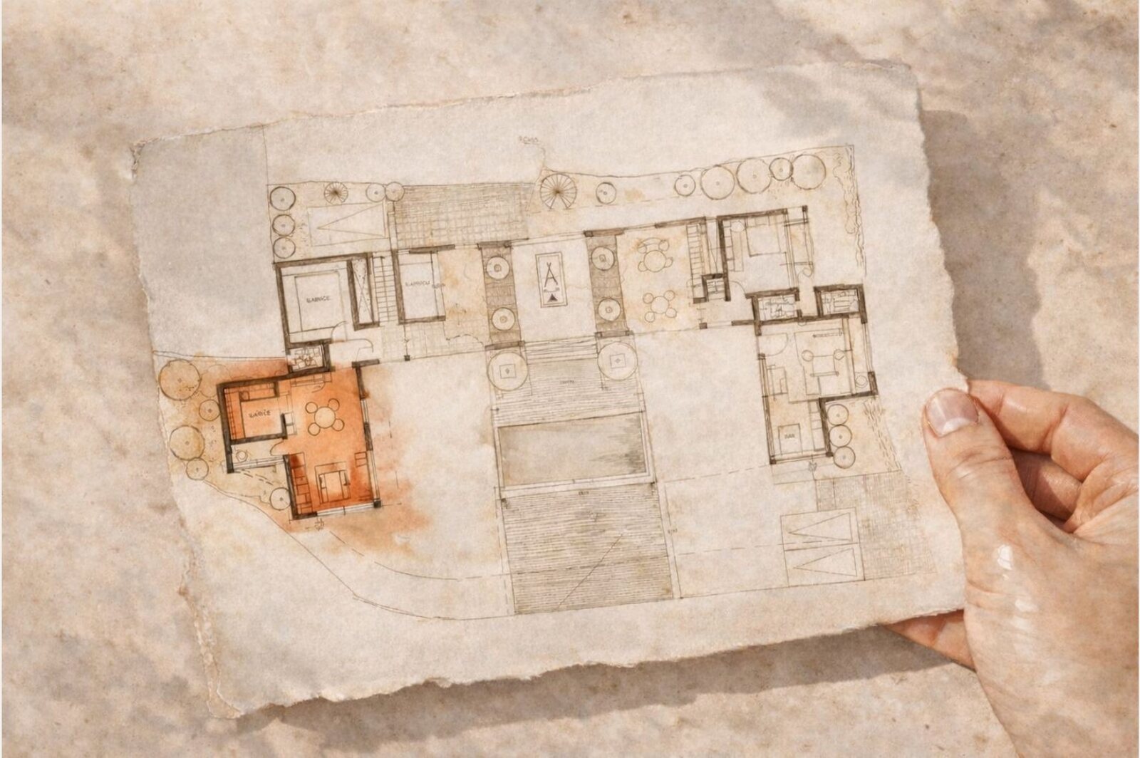 First plan sketch