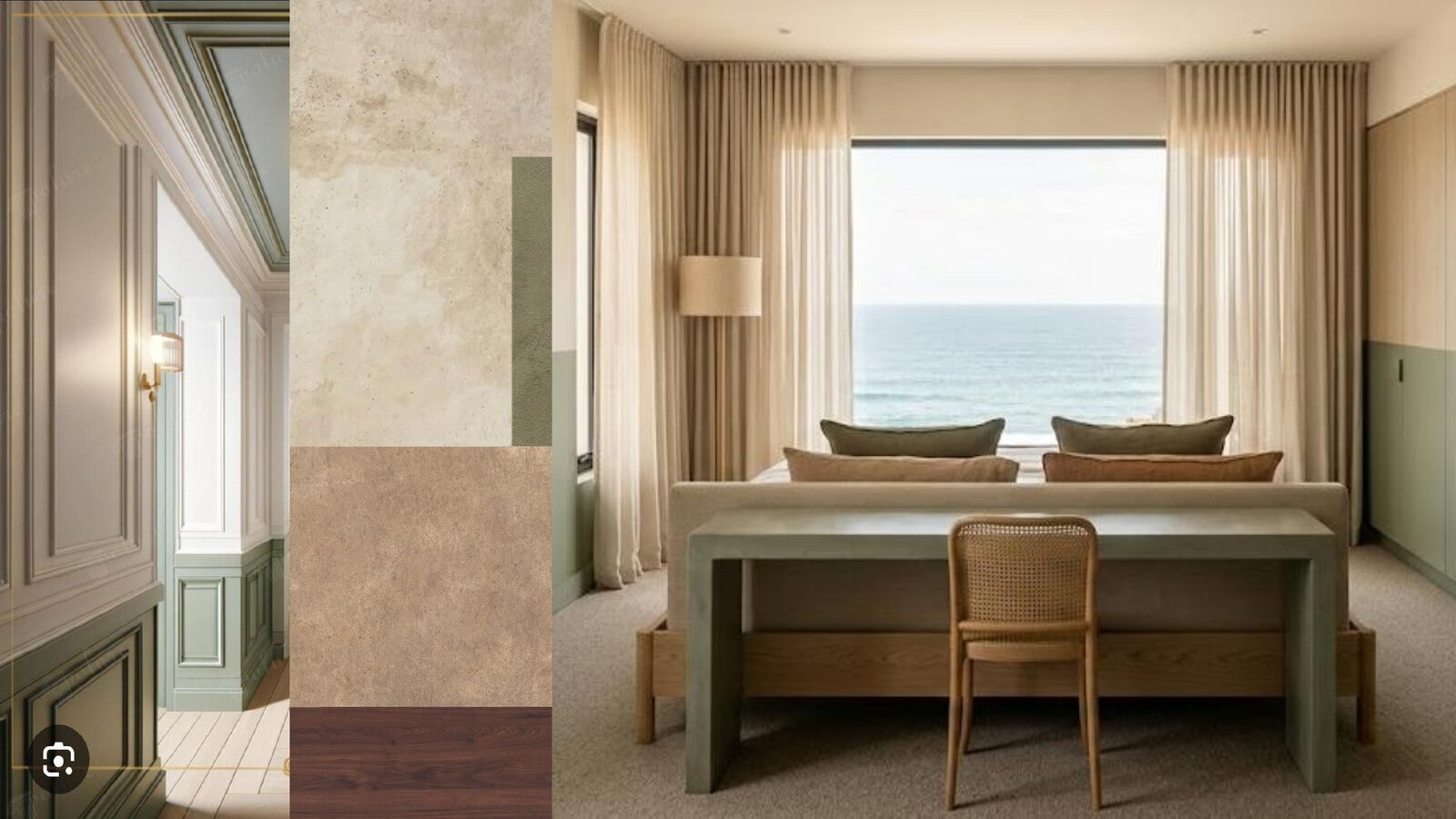 Sea-facing desk